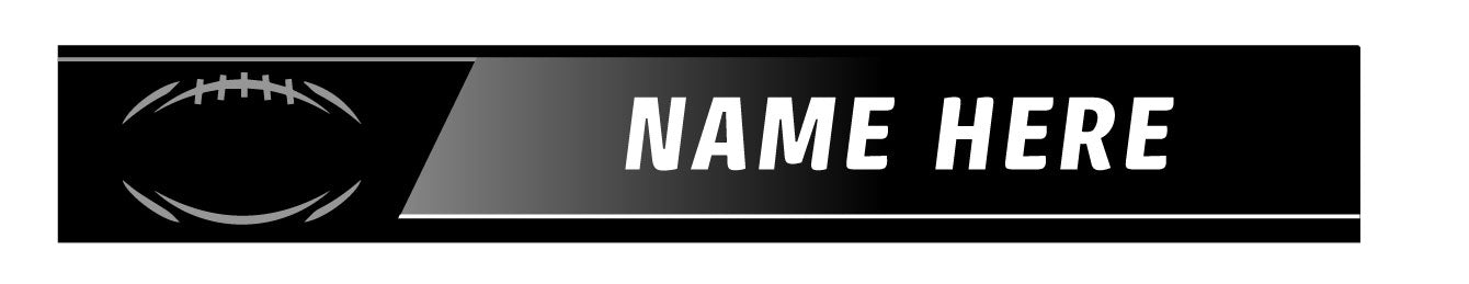 Standard Series Football 16" Locker Tag